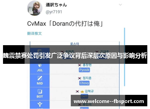 魏震禁赛处罚引发广泛争议背后深层次原因与影响分析